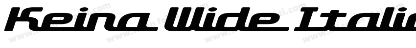 Keira Wide Italic字体转换